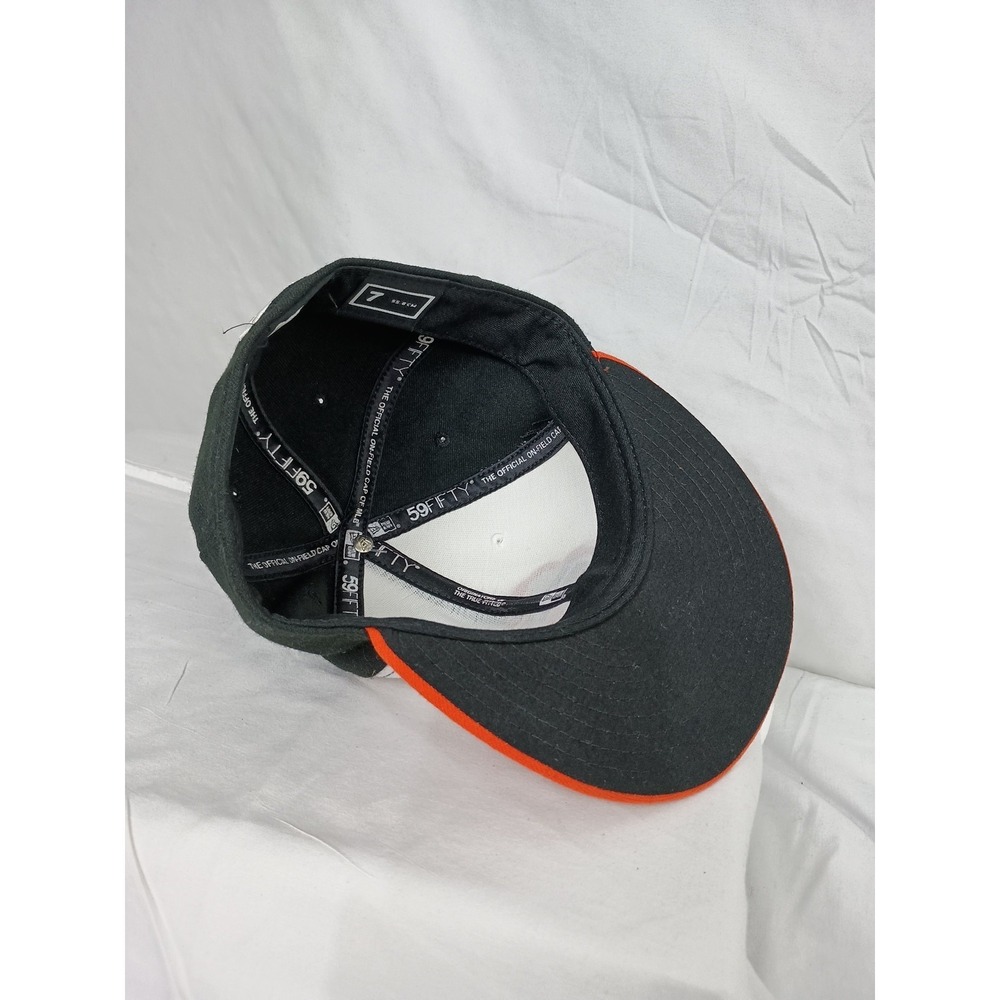 New Era 59Fifty Men Women Cap Baltimore Orioles White Orange On Field Fitted Hat - Picture 3 of 4